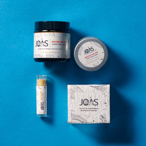 kit hiver Joas savonnerie baume stick a lever savon